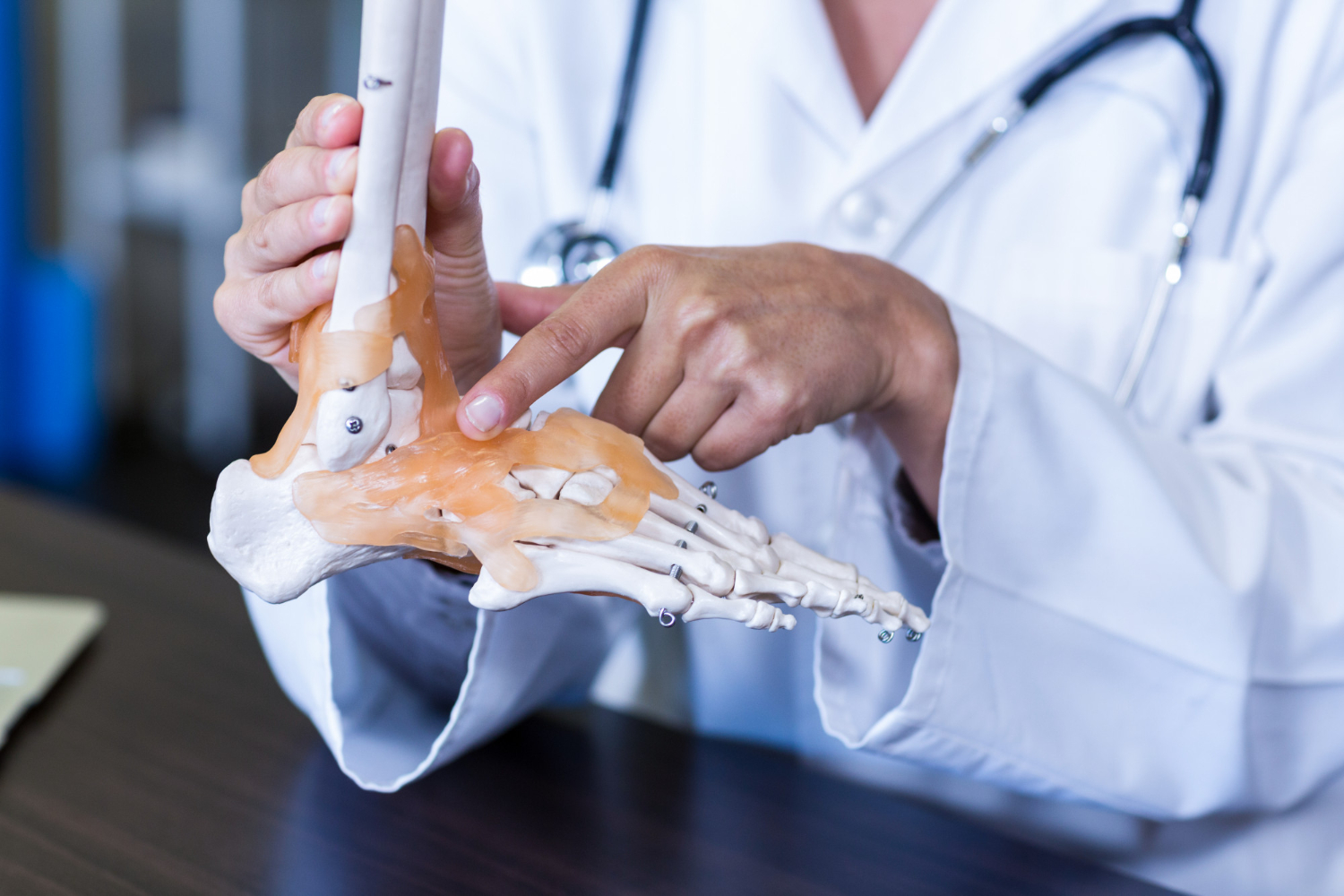 Fisioterapia dello sport con atleta