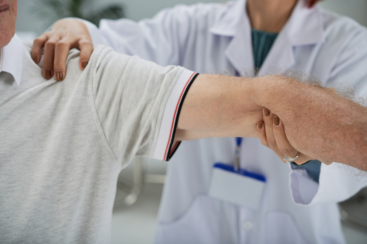 Fisioterapia dello sport con atleta